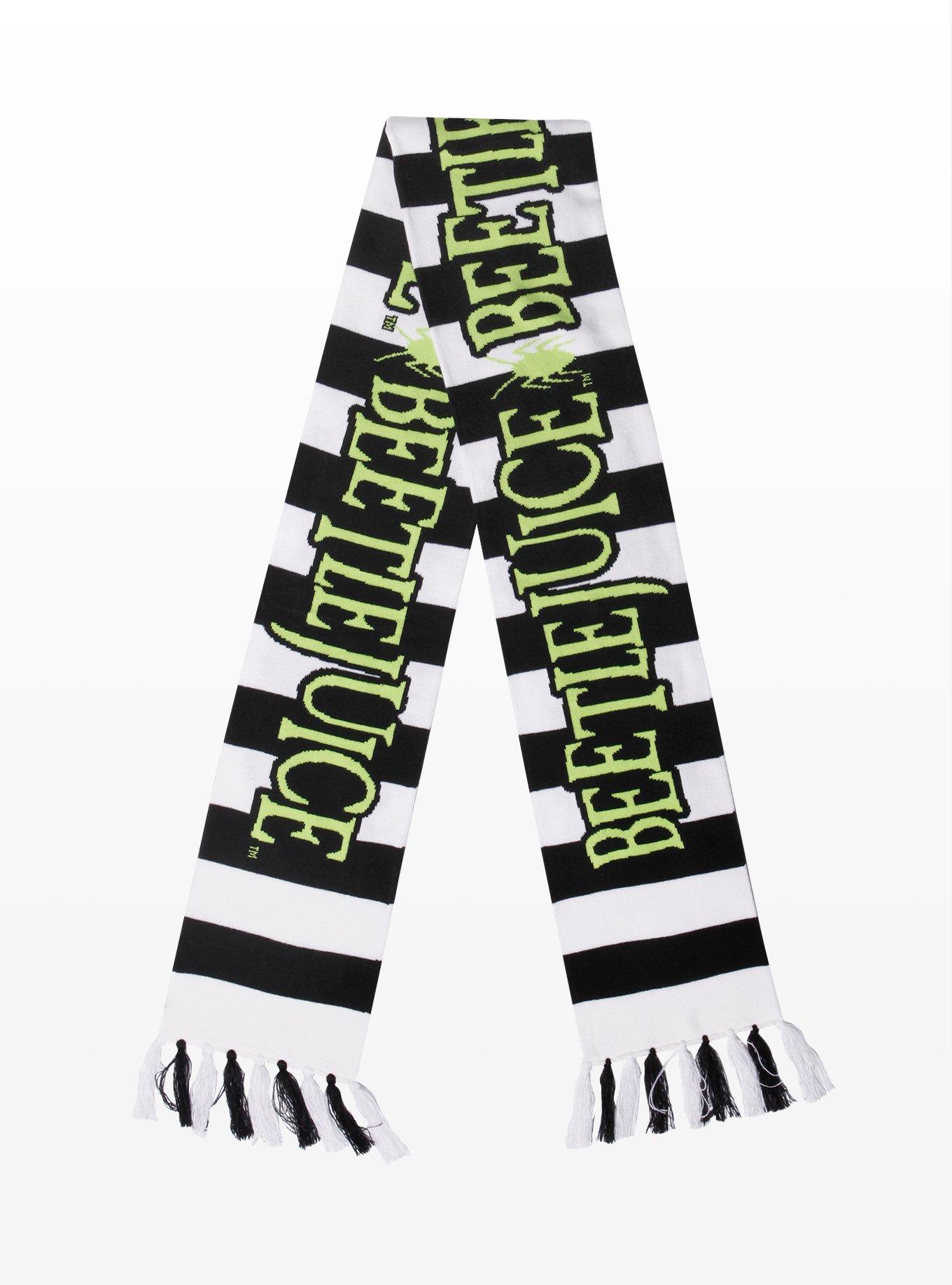 Beetlejuice Striped Scarf, , alternate