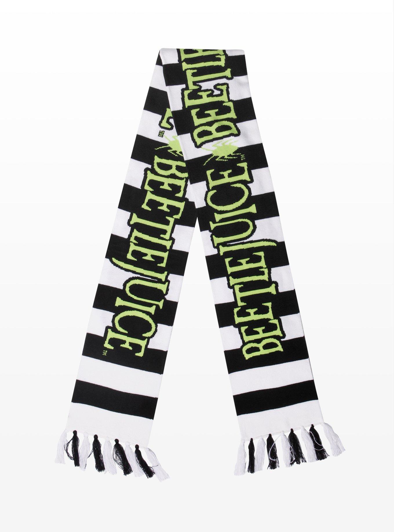 Beetlejuice Striped Scarf, , alternate