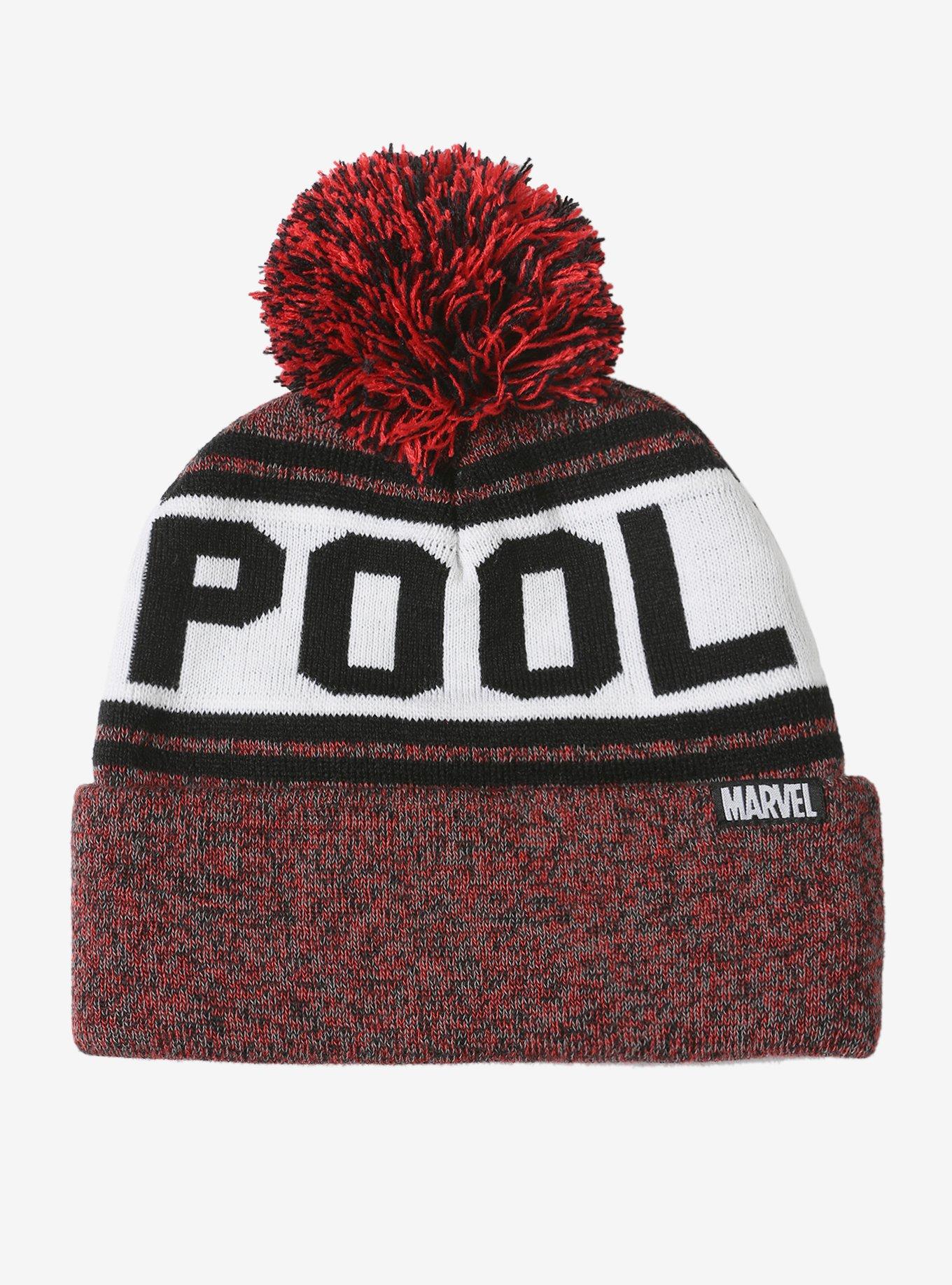 Marvel Deadpool Pom Beanie, , alternate