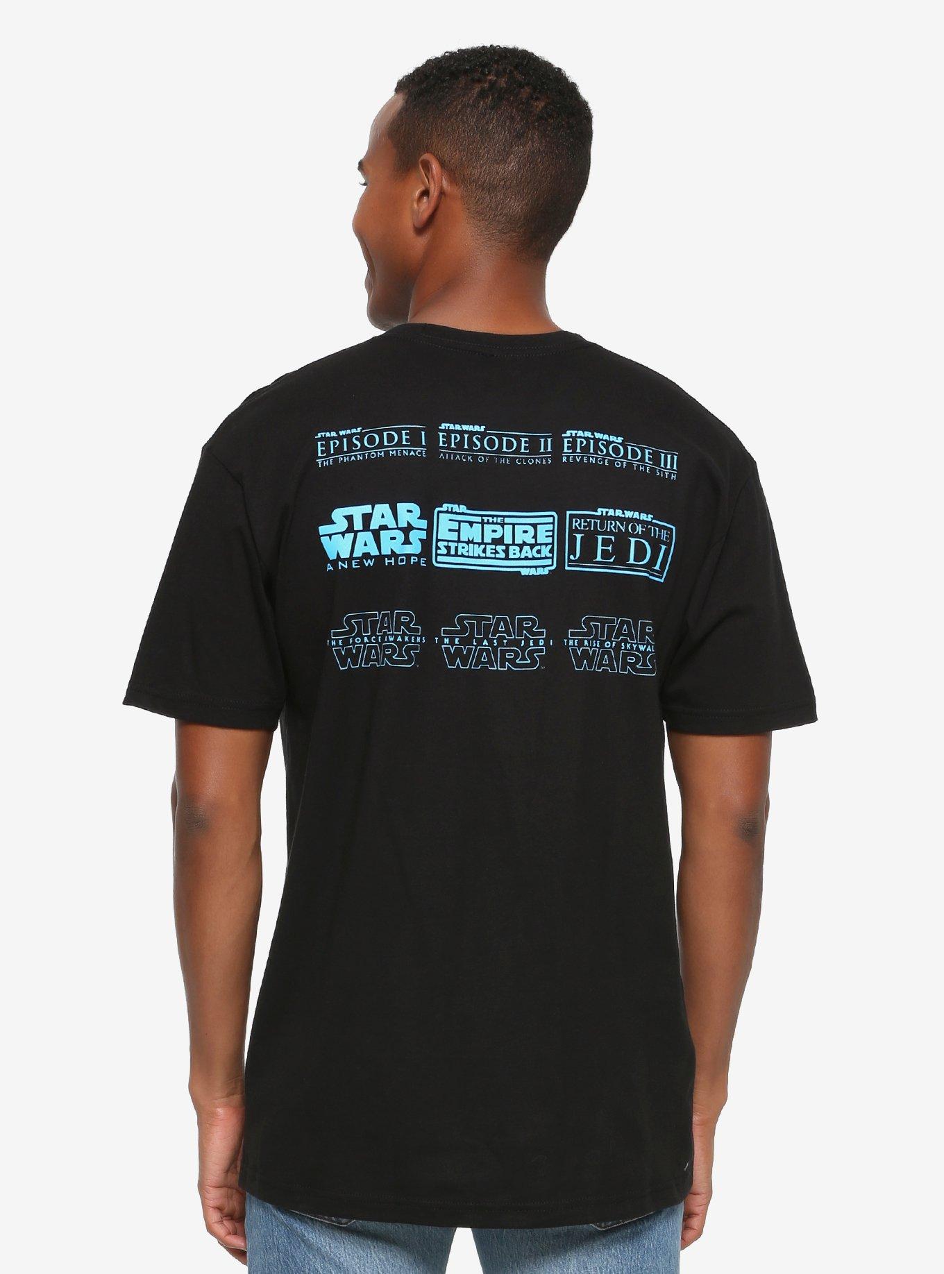 Star Wars Intro All Movie Titles T-Shirt - BoxLunch Exclusive, , alternate