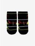 The Nightmare Before Christmas Oogie Bogie Neon No-Show Socks, , alternate