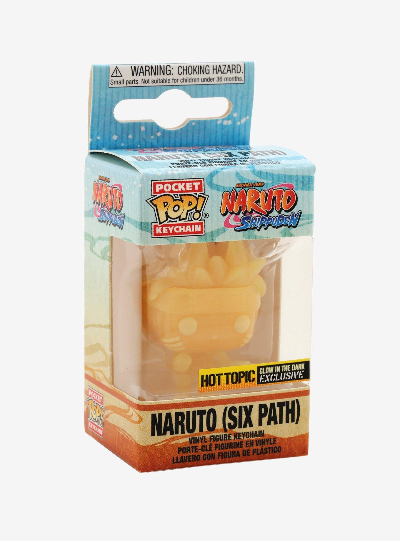 Funko Naruto Shippuden Pocket Pop! Naruto (Six Path) Glow-In-The-Dark Vinyl Key Chain Hot Topic Exclusive, , alternate