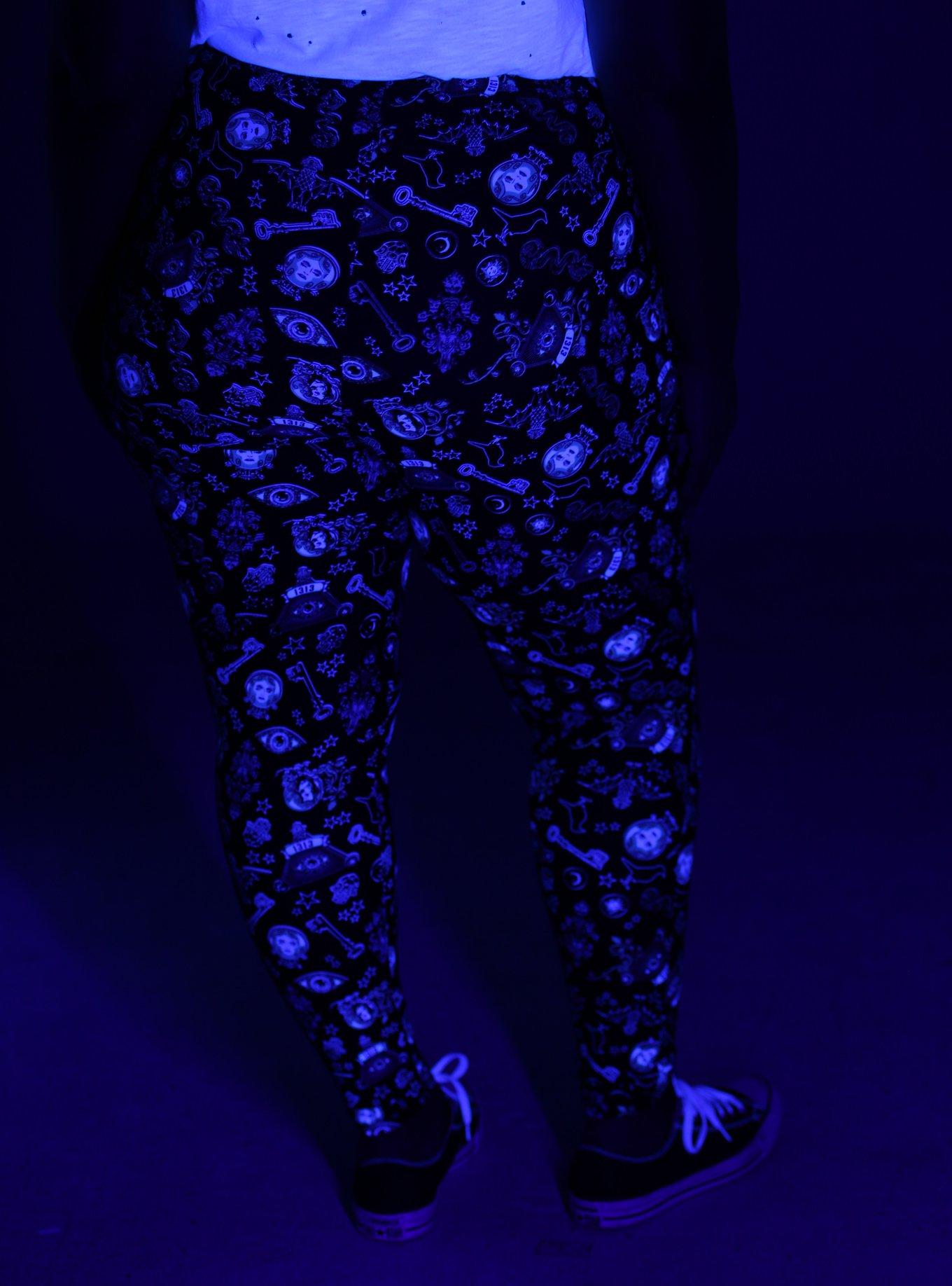 Her Universe Disney The Haunted Mansion Glow-In-The-Dark Icon Leggings Plus Size, , alternate