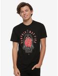 Memphis May Fire Heart Coffin T-Shirt, BLACK, alternate
