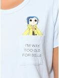 Coraline Doll Pocket Women's T-Shirt - BoxLunch Exclusive, , alternate