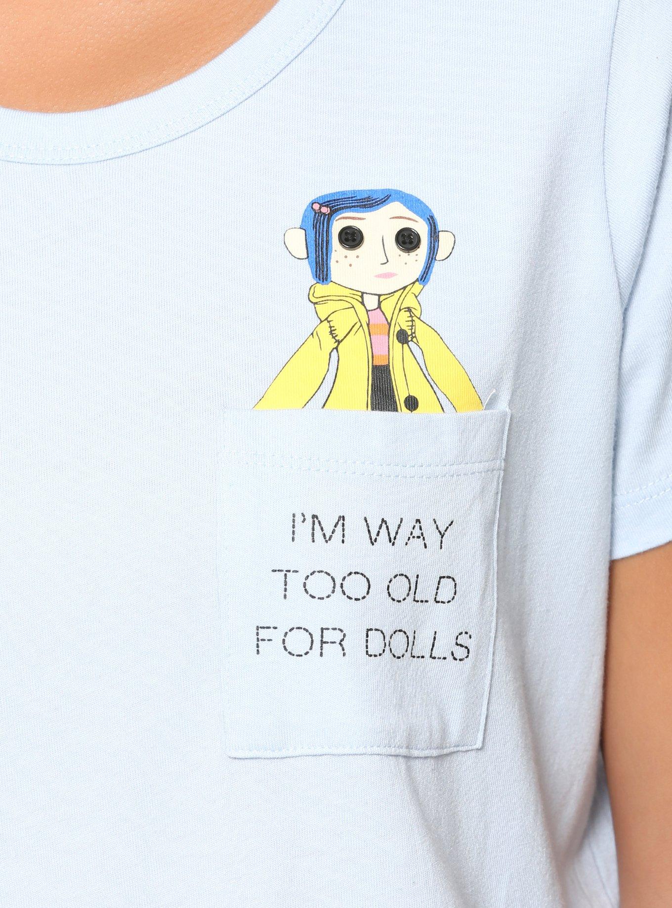 Coraline Doll Pocket Women's T-Shirt - BoxLunch Exclusive, , alternate