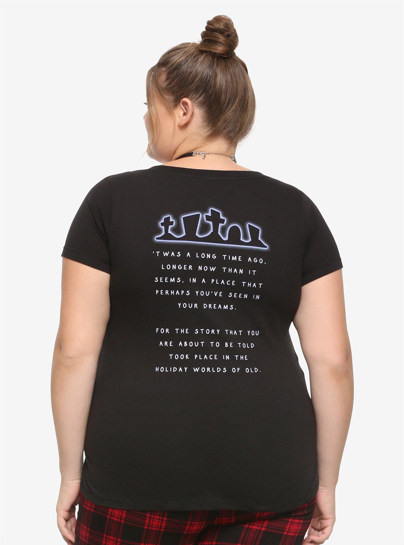 The Nightmare Before Christmas Jack's Poem Girls T-Shirt Plus Size, MULTI, alternate