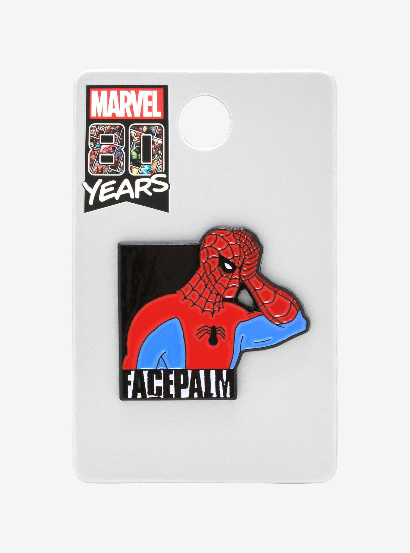 Marvel Spider-Man Facepalm Enamel Pin, , alternate