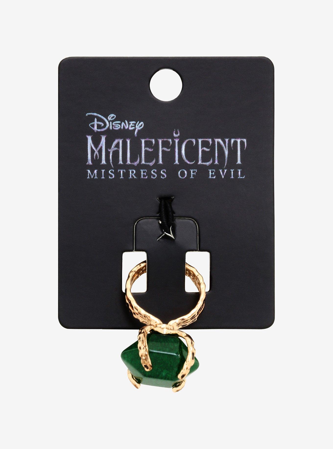 Disney Maleficent: Mistress Of Evil Green Stone Ring, , alternate