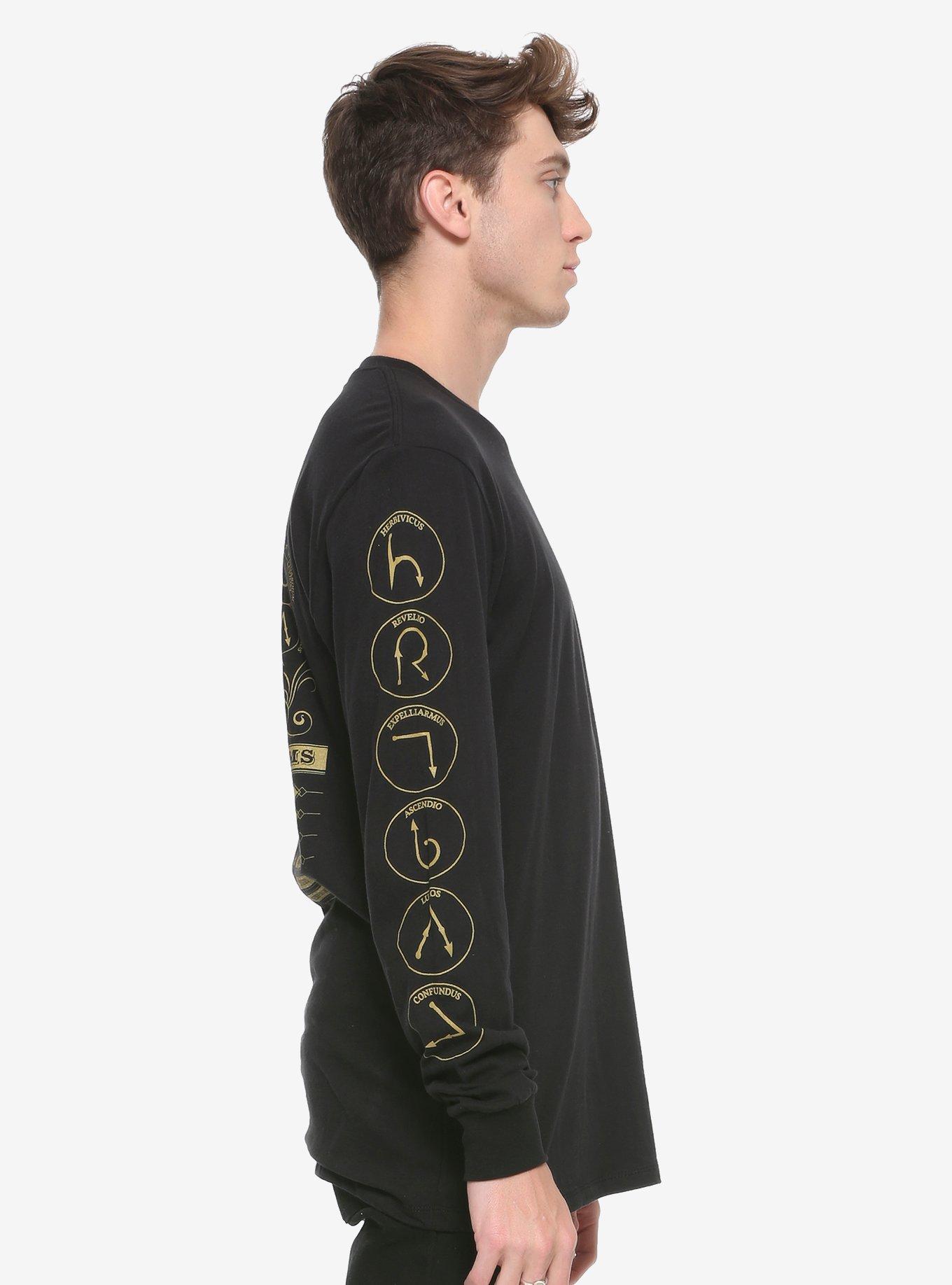Harry Potter Spells & Charms Long-Sleeve T-Shirt, GOLD, alternate
