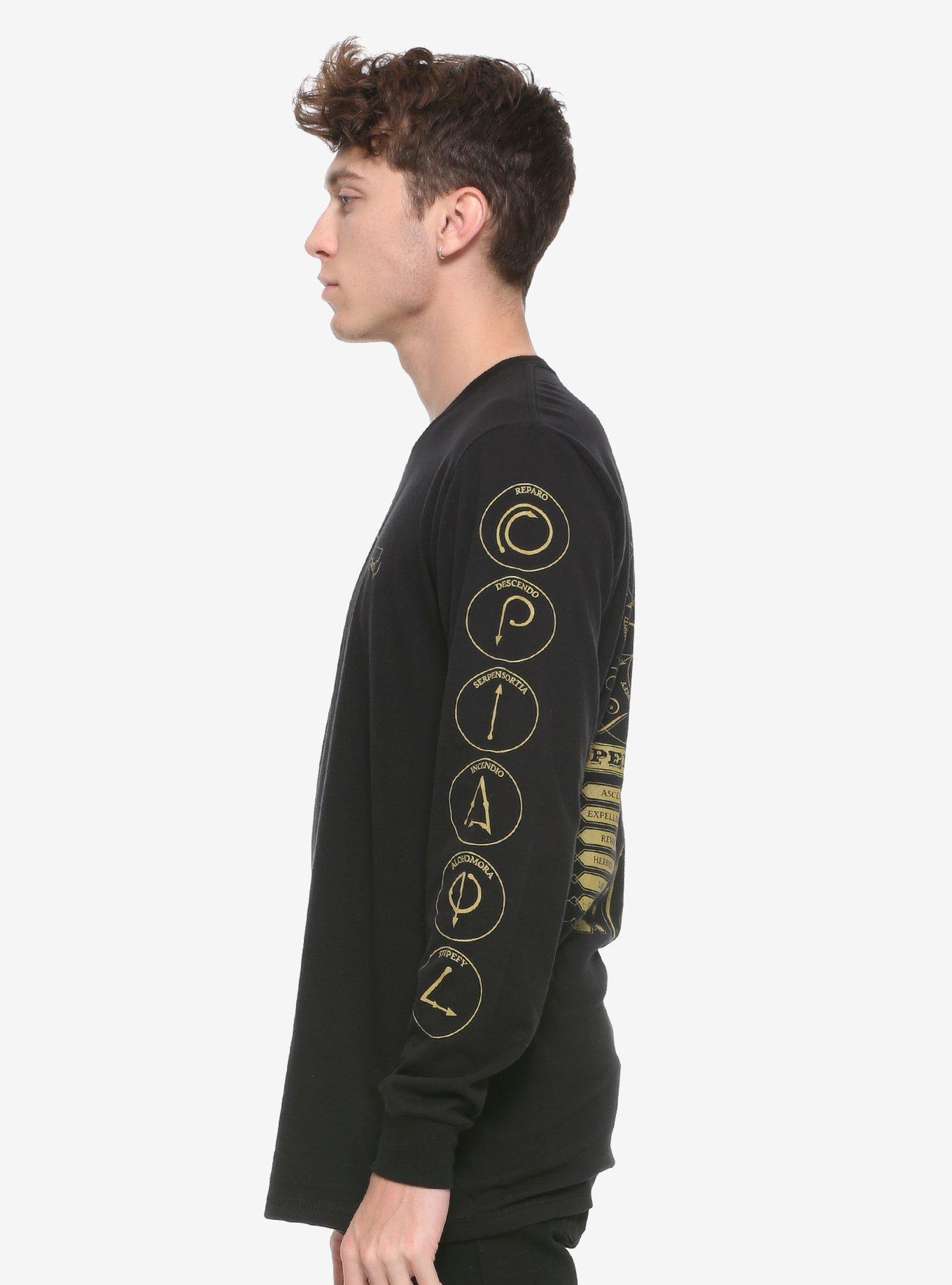 Harry Potter Spells & Charms Long-Sleeve T-Shirt, GOLD, alternate