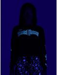 Her Universe Disney The Haunted Mansion Hitchhiking Ghosts Glow-In-The-Dark Girls Cinched Waist Sweatshirt, MULTI, alternate