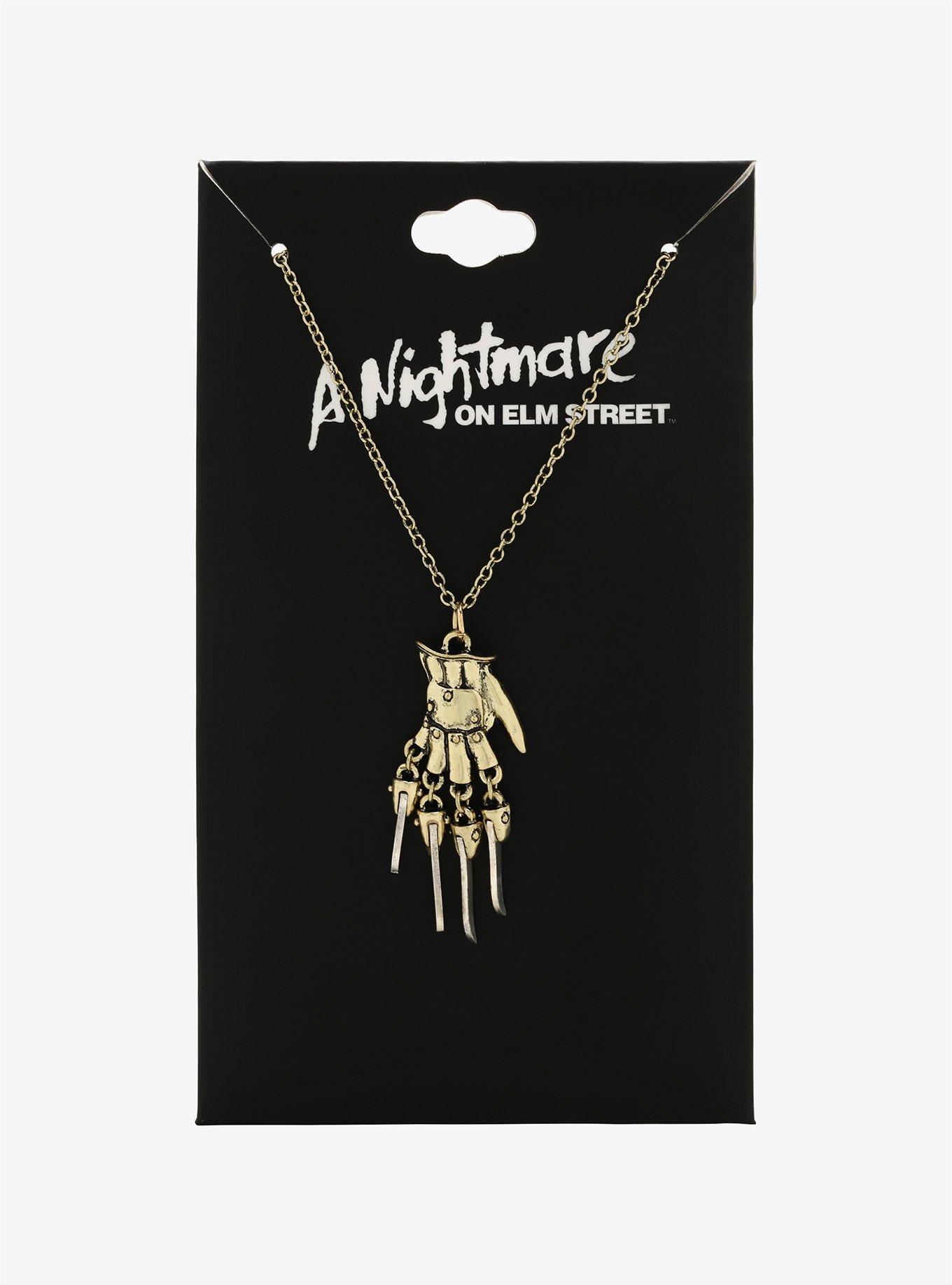 A Nightmare On Elm Street Freddy Glove Dangle Necklace, , alternate