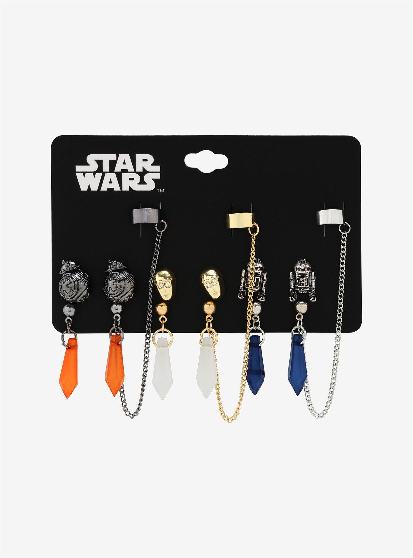 Star Wars Droid Crystal Cuff Earring Set, , alternate