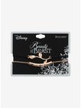 Disney Beauty And The Beast Rose Gold Bracelet Set, , alternate