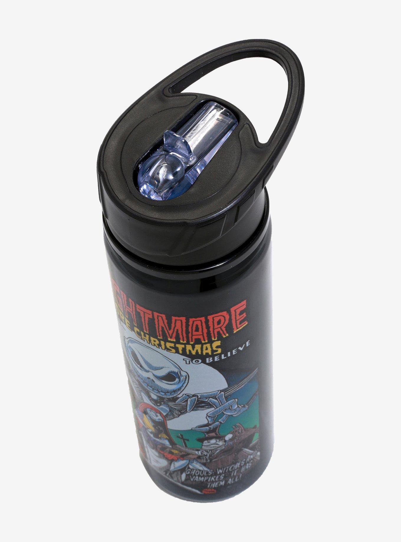 The Nightmare Before Christmas Vintage Movie Poster Water Bottle, , alternate