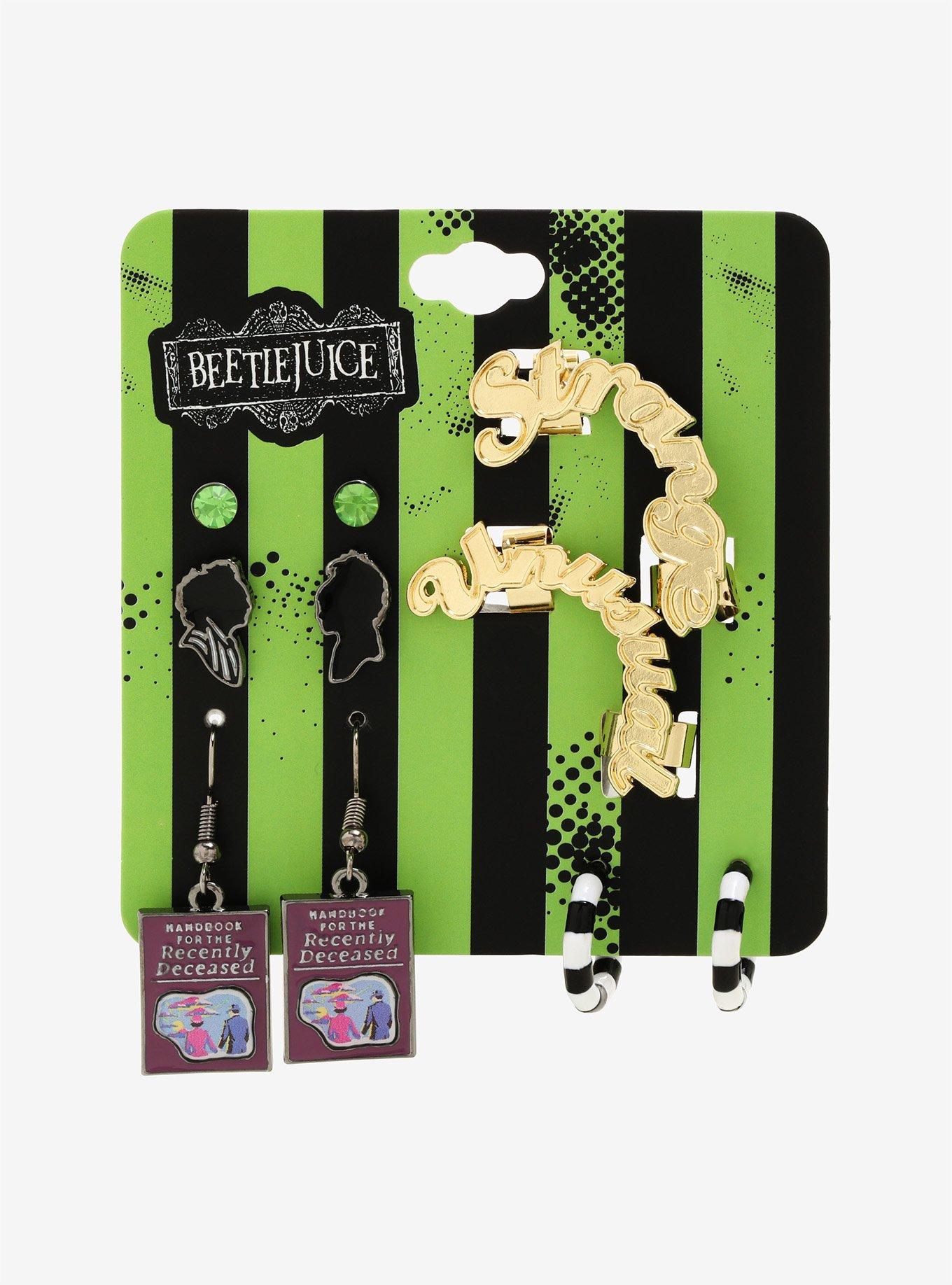 Beetlejuice Earring Set - BoxLunch Exclusive, , alternate