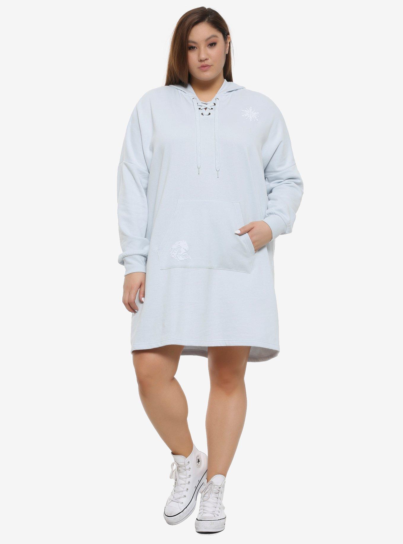 Her Universe Disney Frozen 2 Athletic Hoodie Dress Plus Size, , alternate