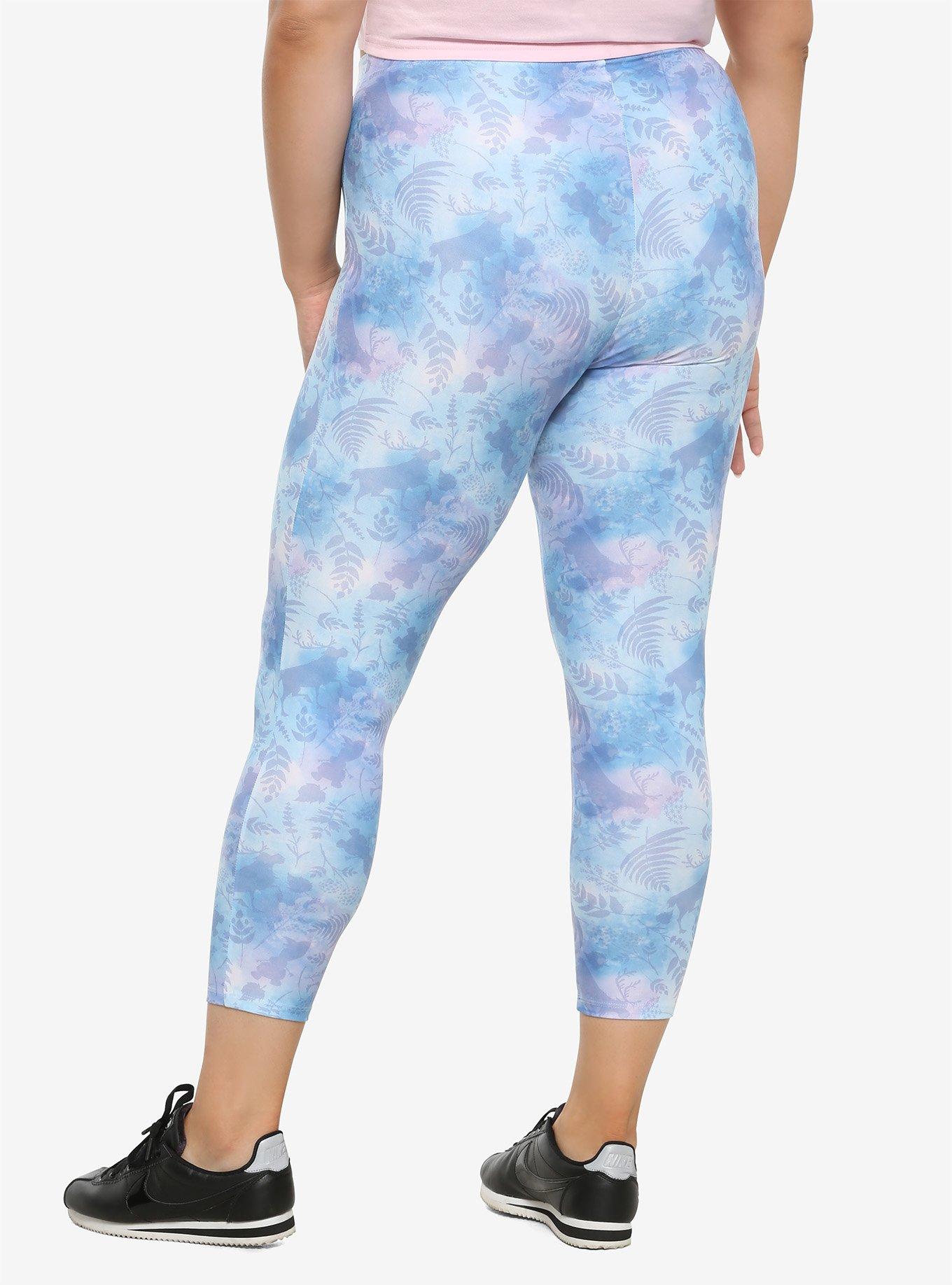 Her Universe Disney Frozen 2 Watercolor Leggings Plus Size, , alternate