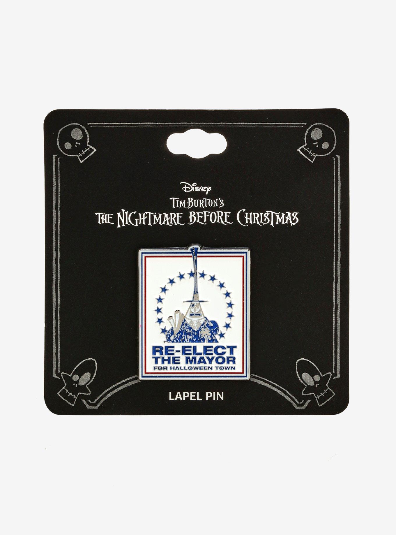 The Nightmare Before Christmas Re-Elect Mayor Enamel Pin, , alternate