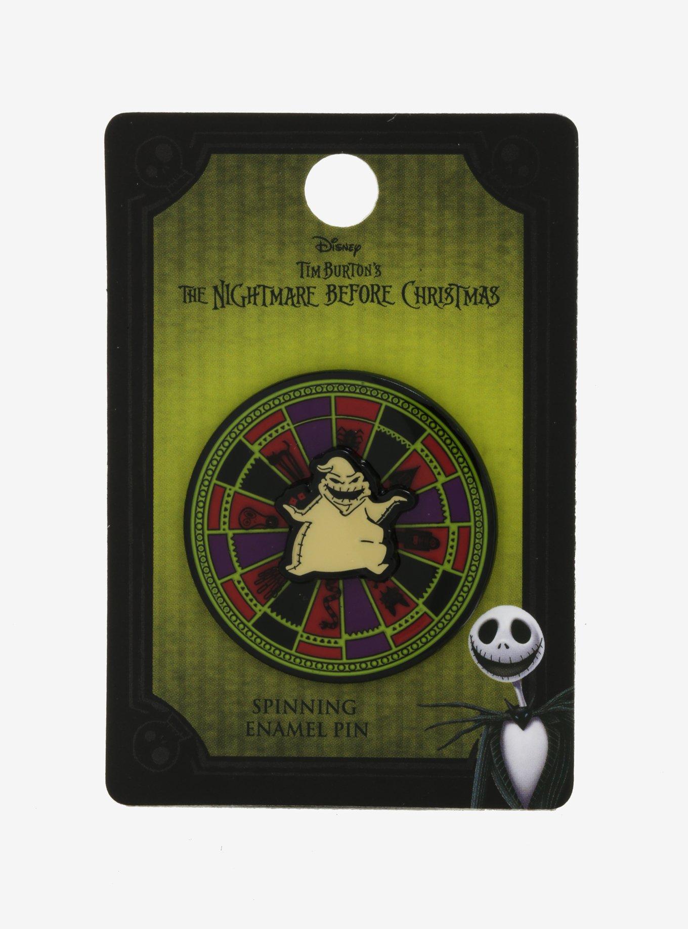 Loungefly The Nightmare Before Christmas Oogie Boogie Spinning Enamel Pin, , alternate