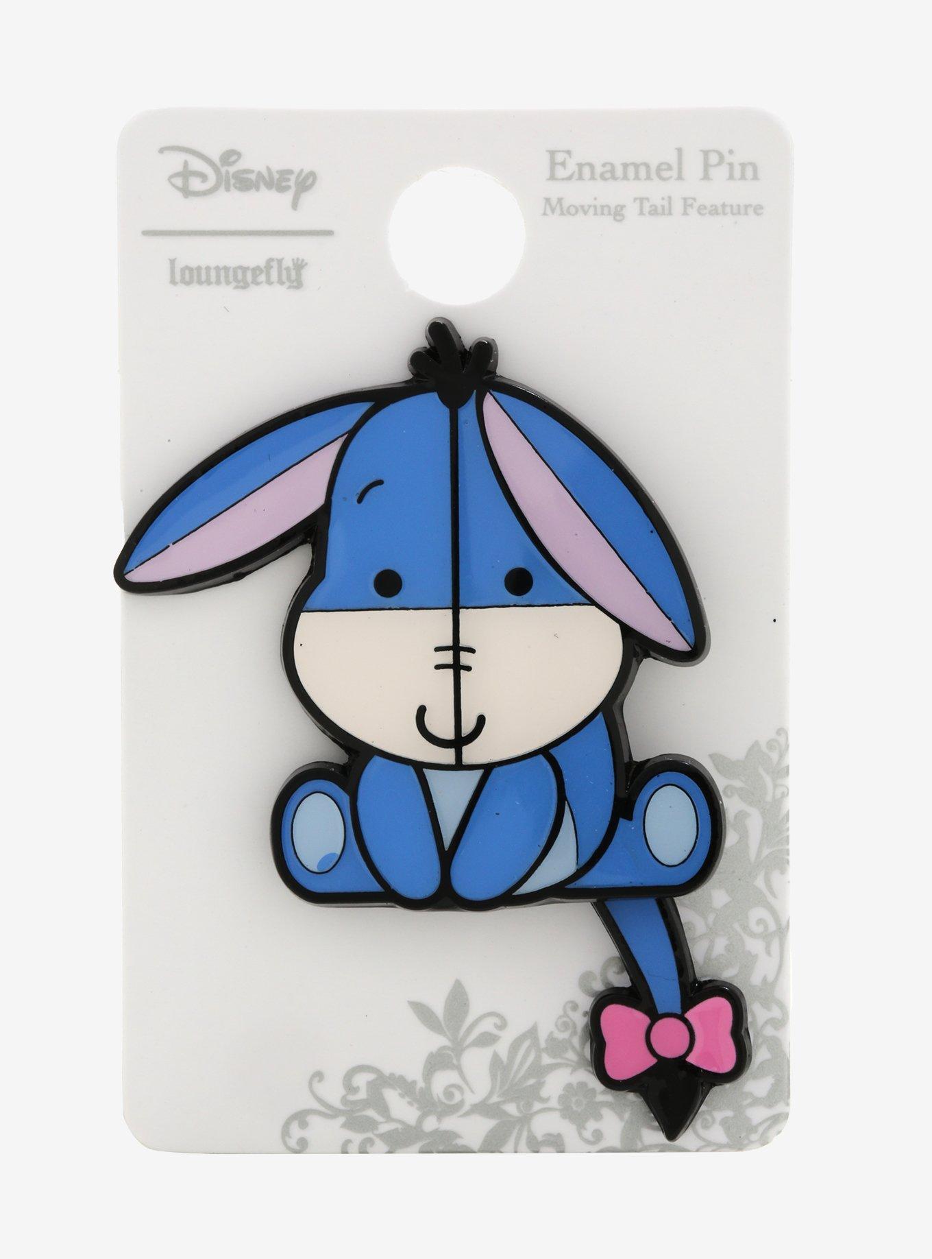 Loungefly Disney Winnie the Pooh Eeyore Chibi Moving Enamel Pin - BoxLunch Exclusive, , alternate