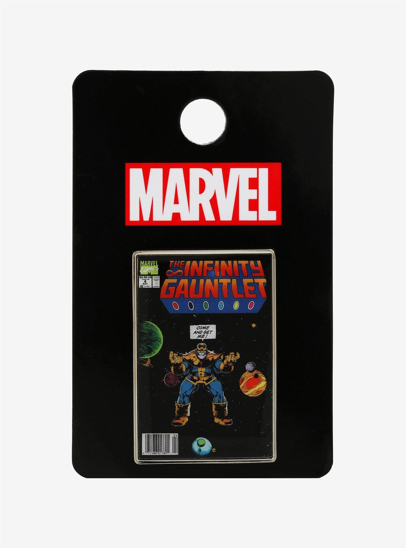 Marvel Avengers Thanos Comic Enamel Pin, , alternate