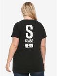 One Punch Man S-Class Hero Girls T-Shirt Plus Size, BLACK, alternate