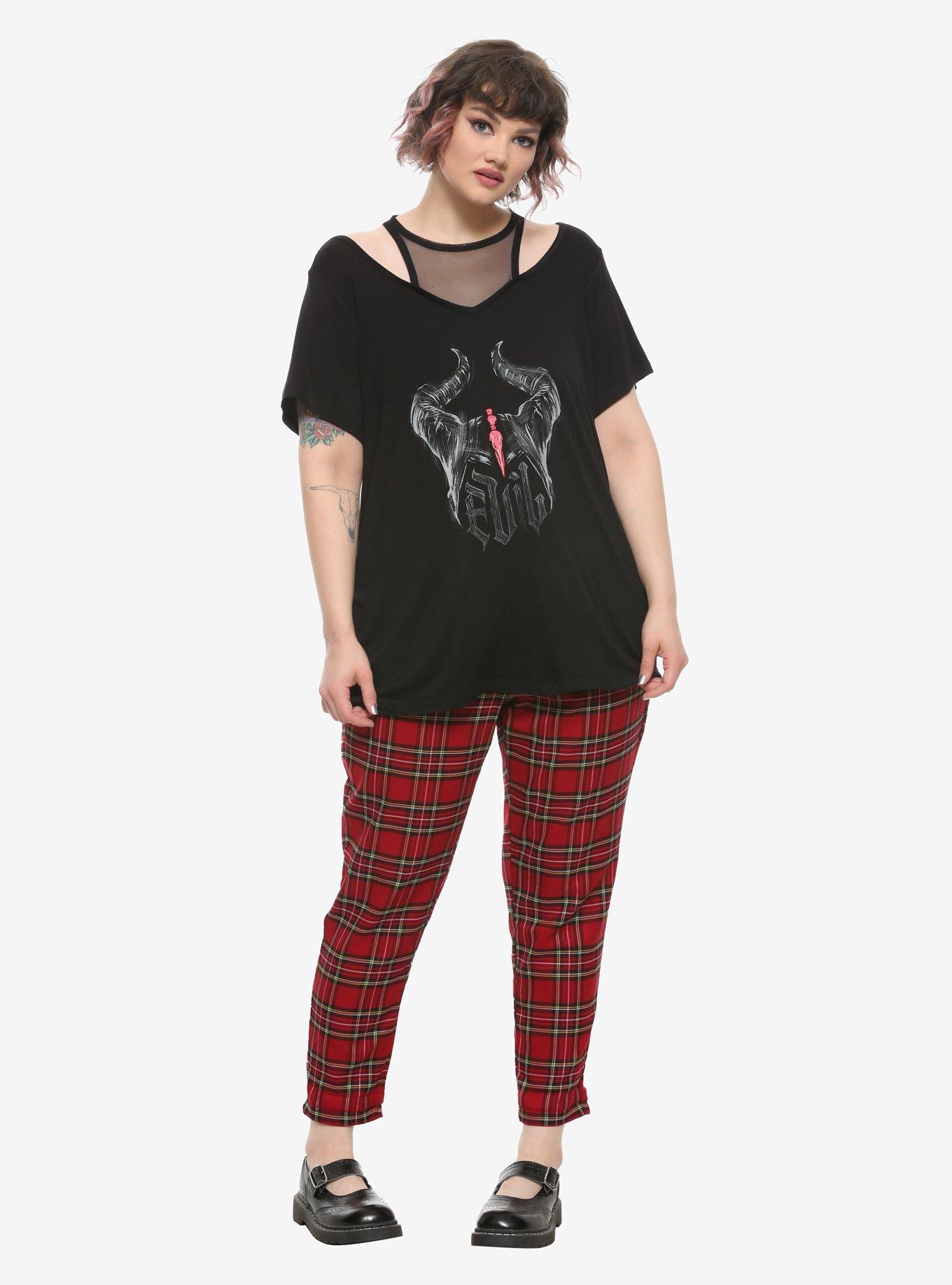 Her Universe Disney Maleficent: Mistress Of Evil Horns Girls Top Plus Size, MULTI, alternate