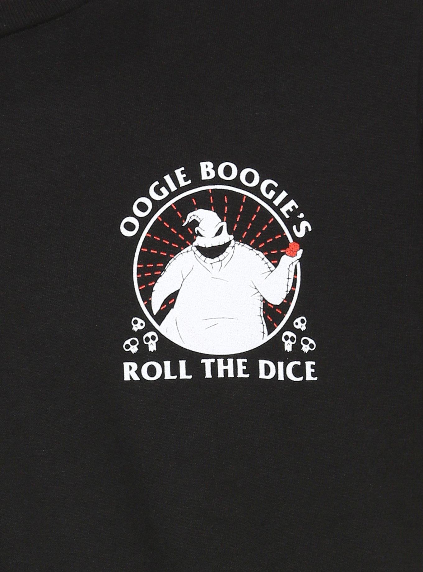 The Nightmare Before Christmas Oogie Boogie Roll The Dice T-Shirt, WHITE, alternate