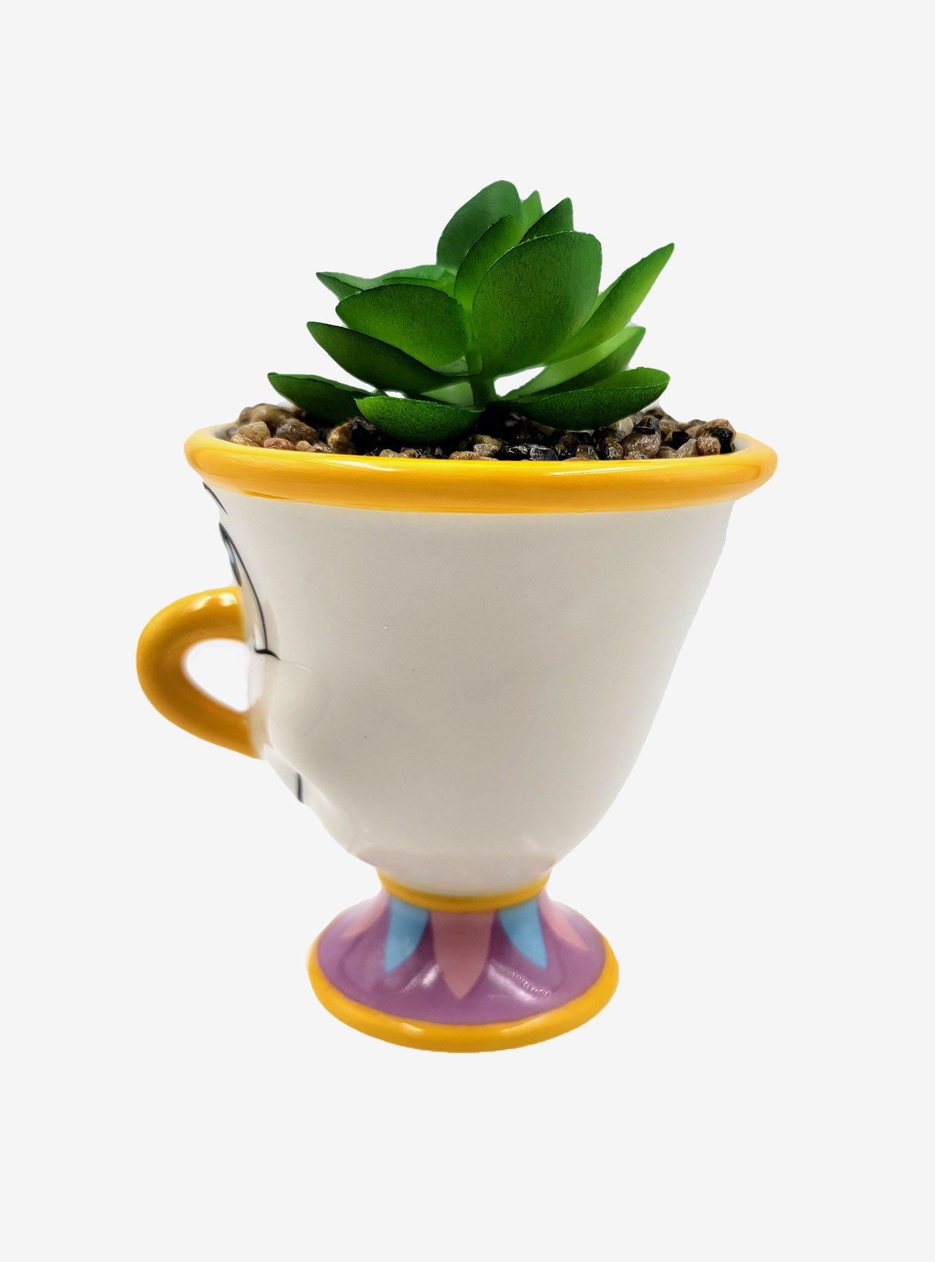 Disney Beauty and the Beast Chip Faux Succulent Planter, , alternate