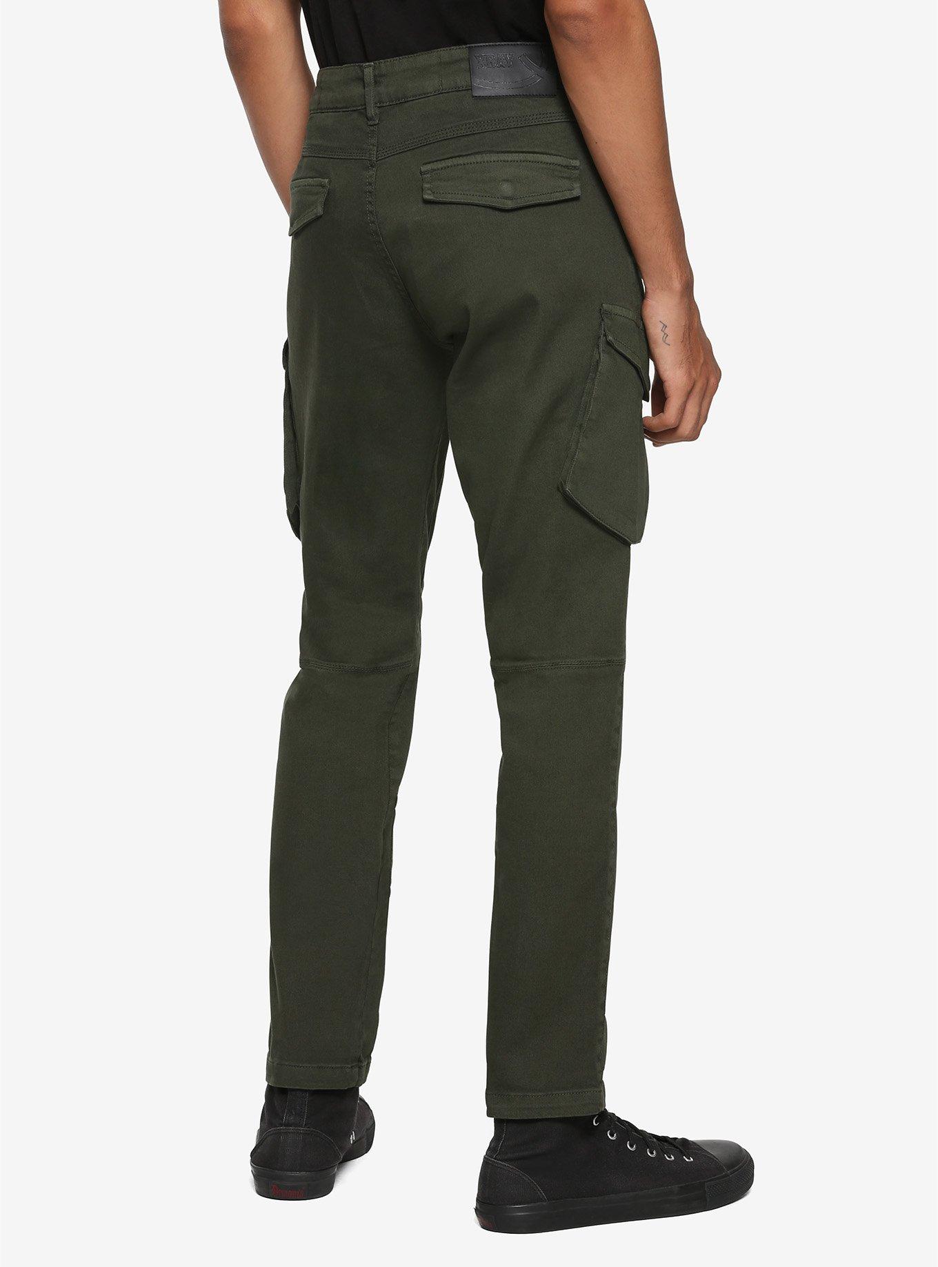 Olive Cargo Pants, OLIVE, alternate
