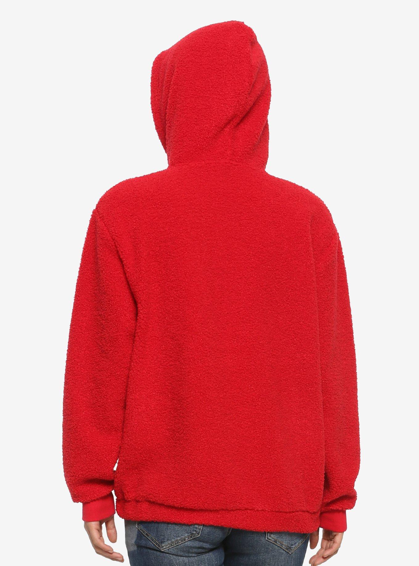 Disney Winnie the Pooh Women's Quarter-Zip Teddy Hoodie, , alternate