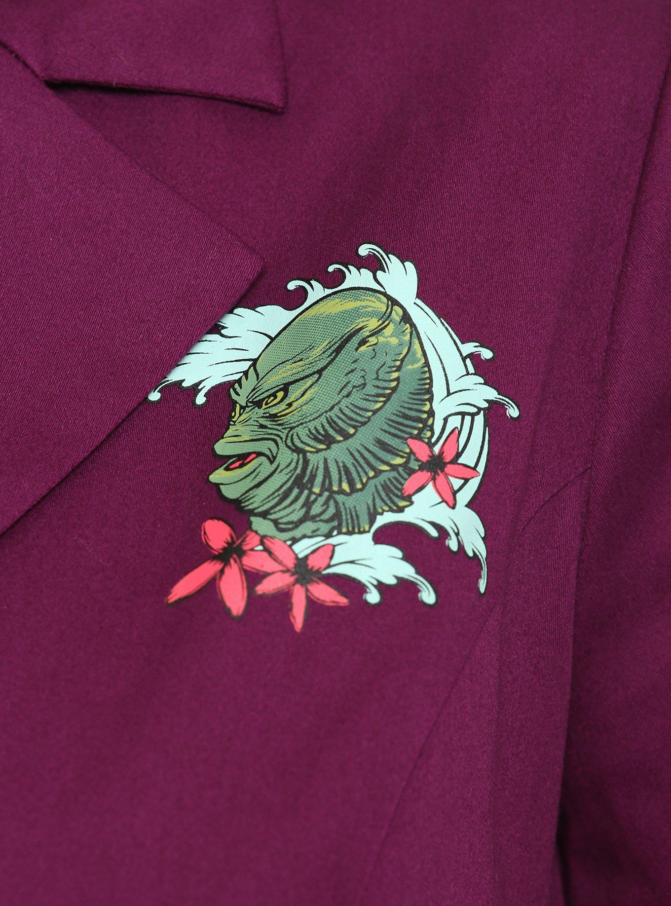 Universal Monsters Creature From The Black Lagoon Retro Dress, PURPLE, alternate