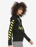 Why Don't We Safety Tape Girls Hoodie, BLACK, alternate