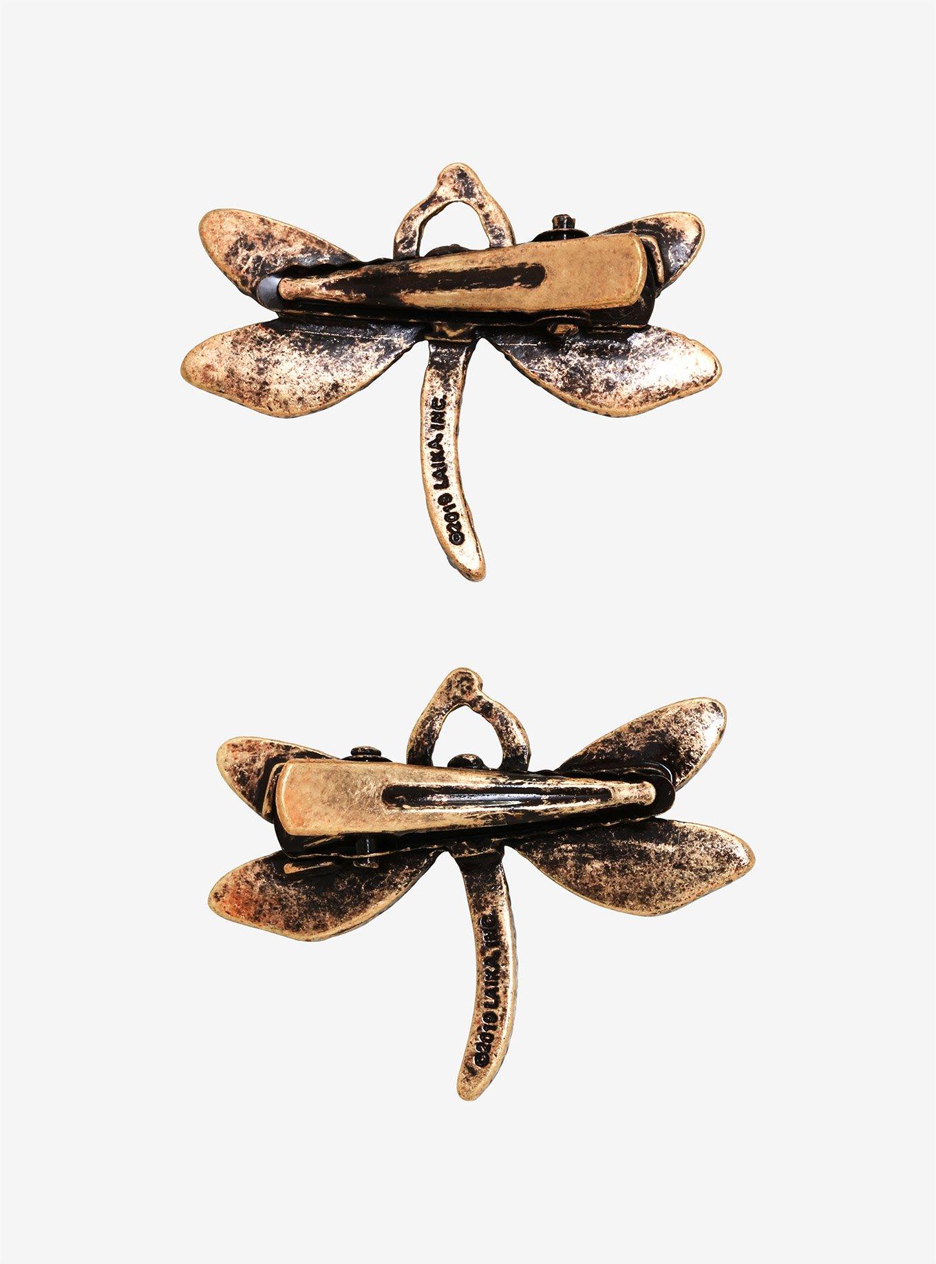 Coraline Dragonfly Hair Clip Set - BoxLunch Exclusive, , alternate