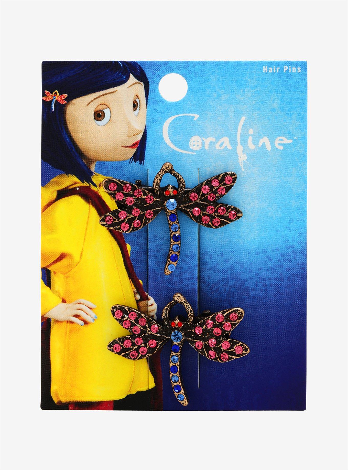 Coraline Dragonfly Hair Clip Set - BoxLunch Exclusive, , alternate