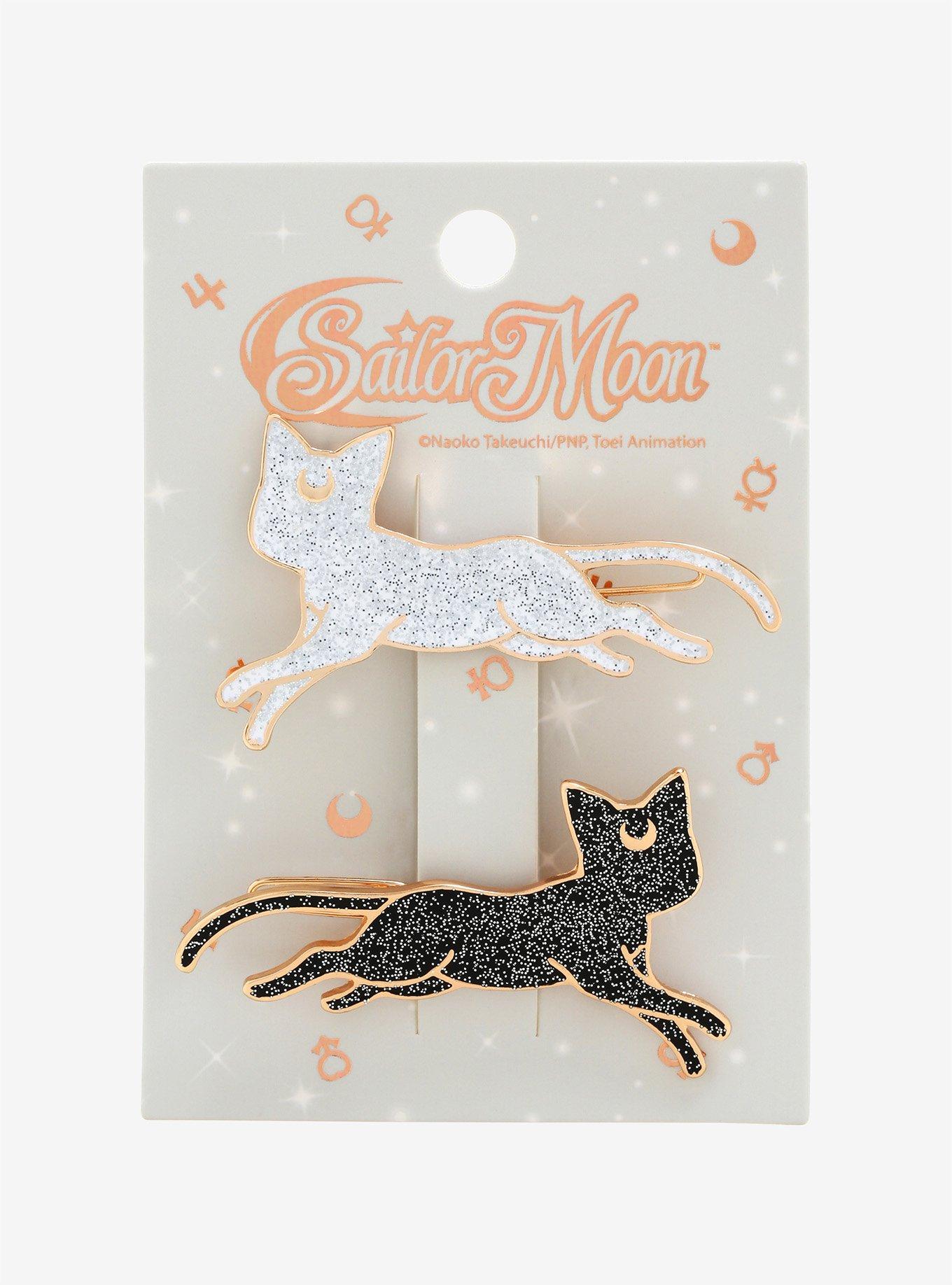 Sailor Moon Luna & Artemis Hair Barrette Set - BoxLunch Exclusive, , alternate