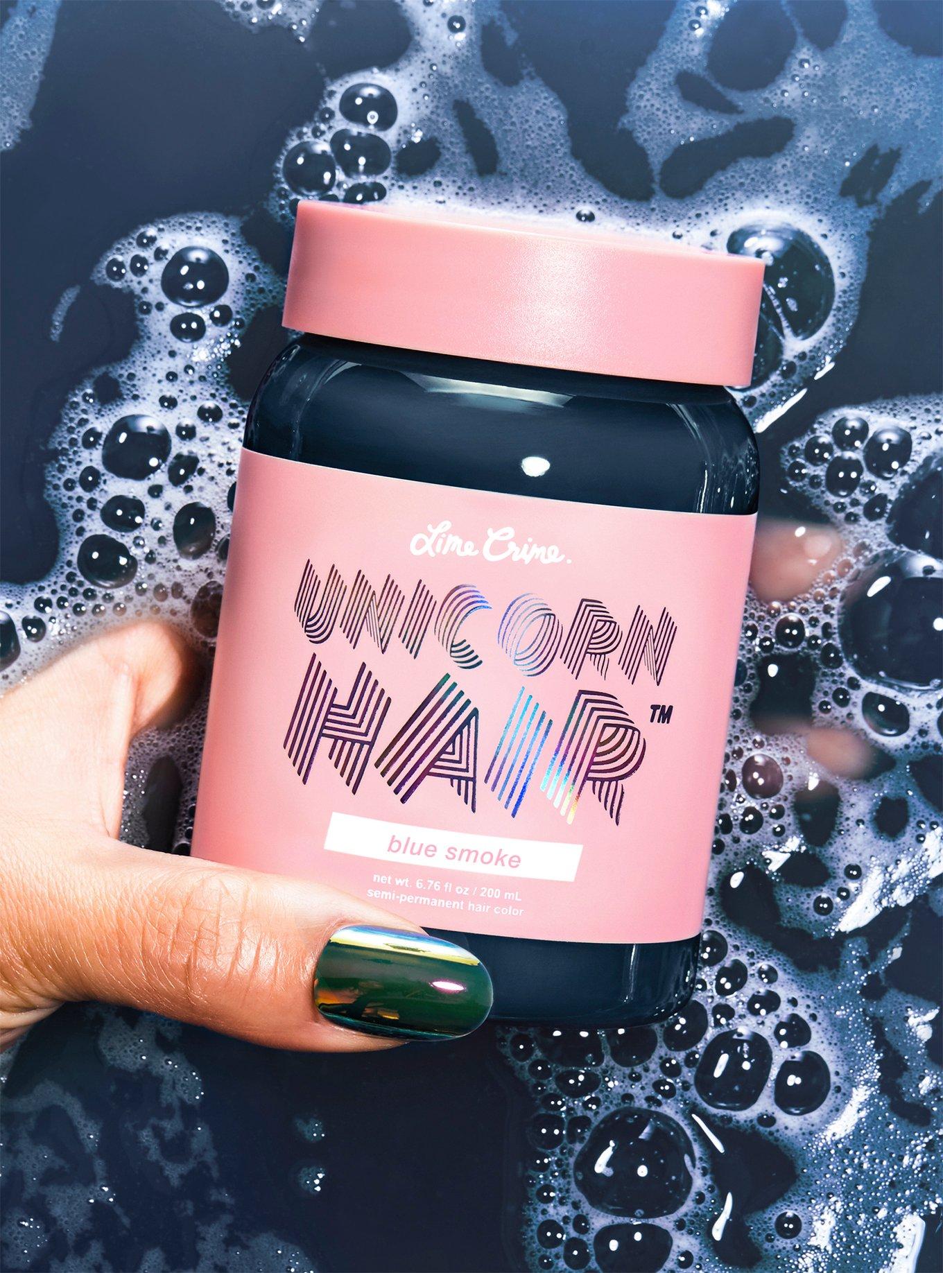 Lime Crime Unicorn Hair Blue Smoke Semi-Permanent Hair Dye, , alternate