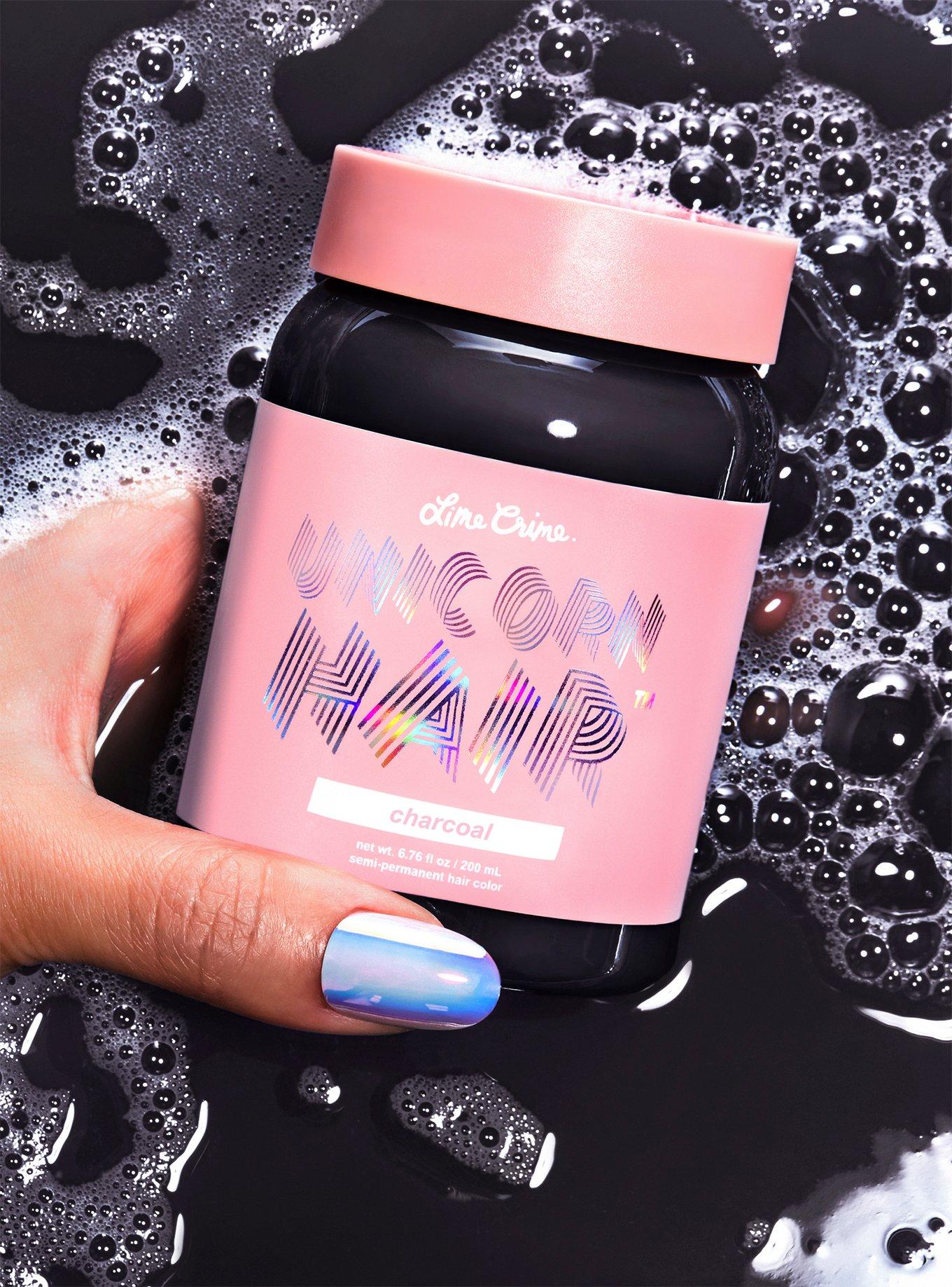 Lime Crime Unicorn Hair Charcoal Semi-Permanent Hair Dye, , alternate