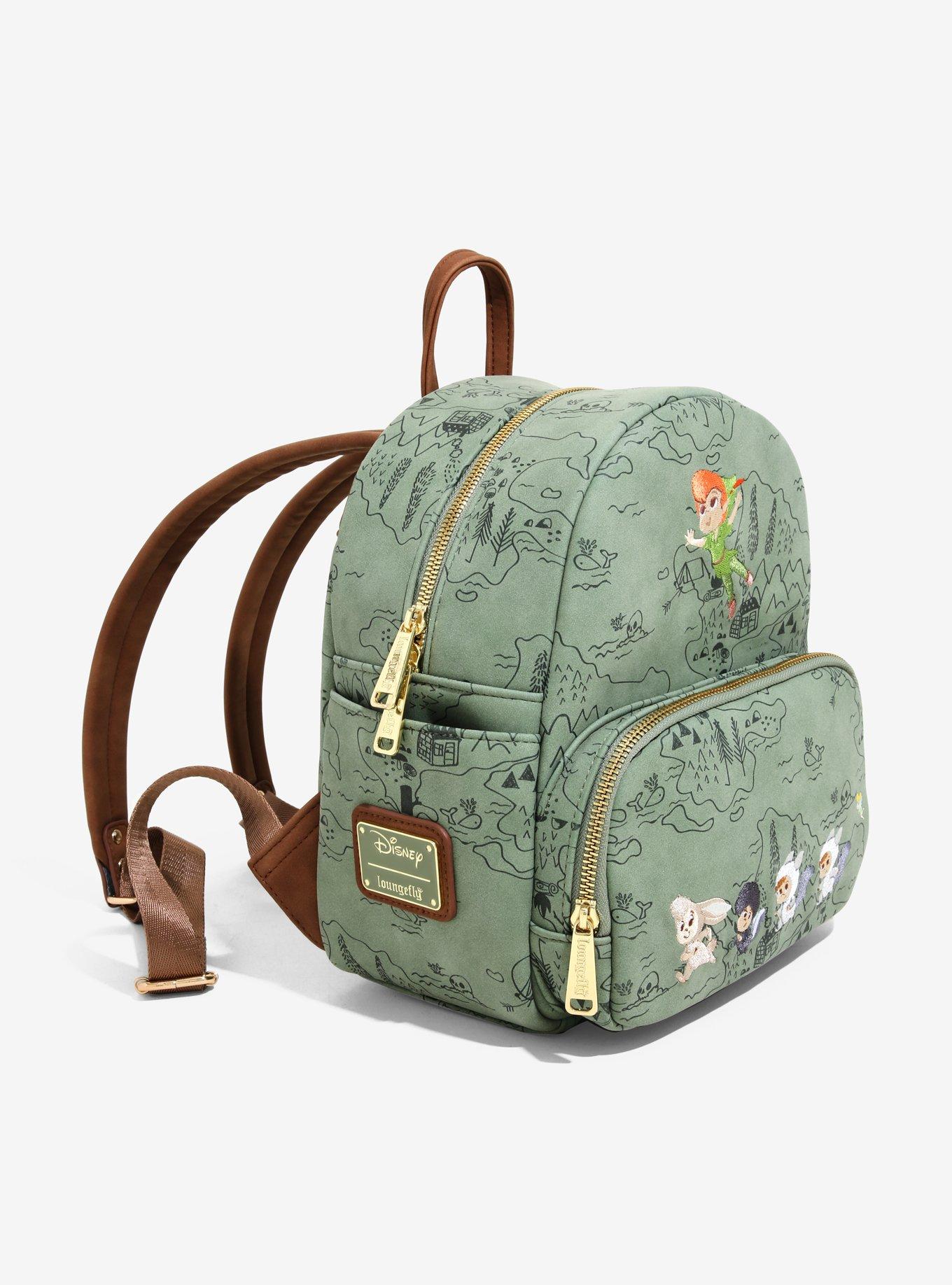 Loungefly disney peter pan best sale chibi map mini backpack