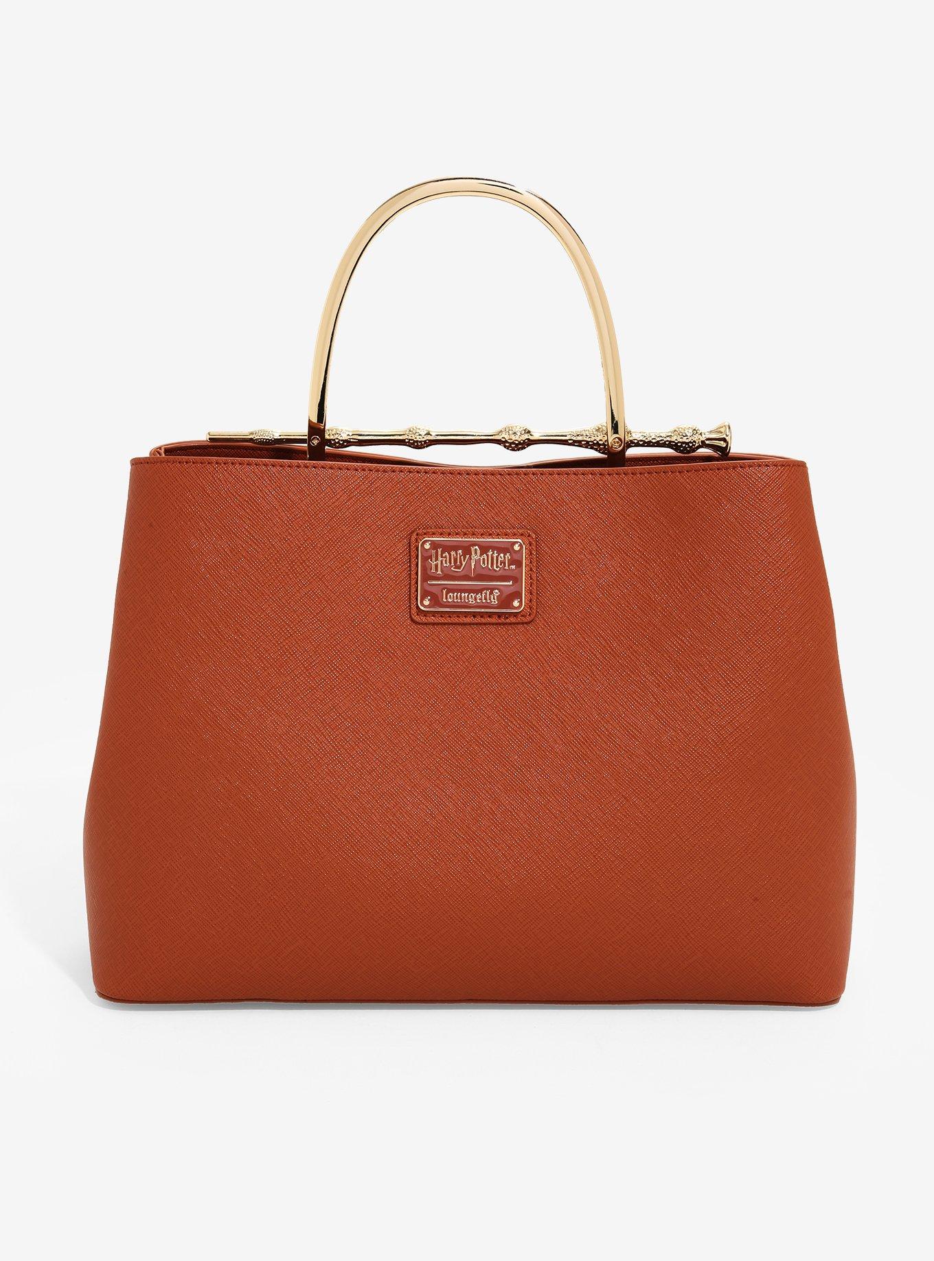 Loungefly Harry Potter Cognac Wand Handbag - BoxLunch Exclusive, , alternate