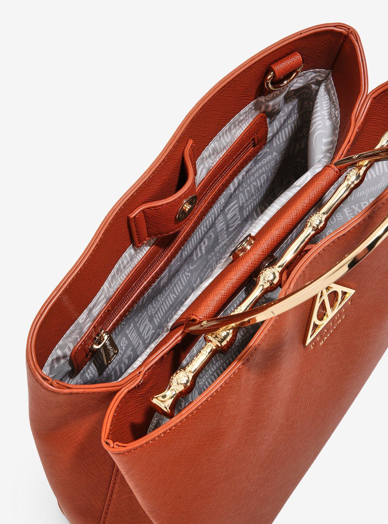Loungefly Harry Potter Cognac Wand Handbag - BoxLunch Exclusive, , alternate