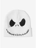 The Nightmare Before Christmas Jack Skellington Face Embroidered Watchman Beanie, , alternate