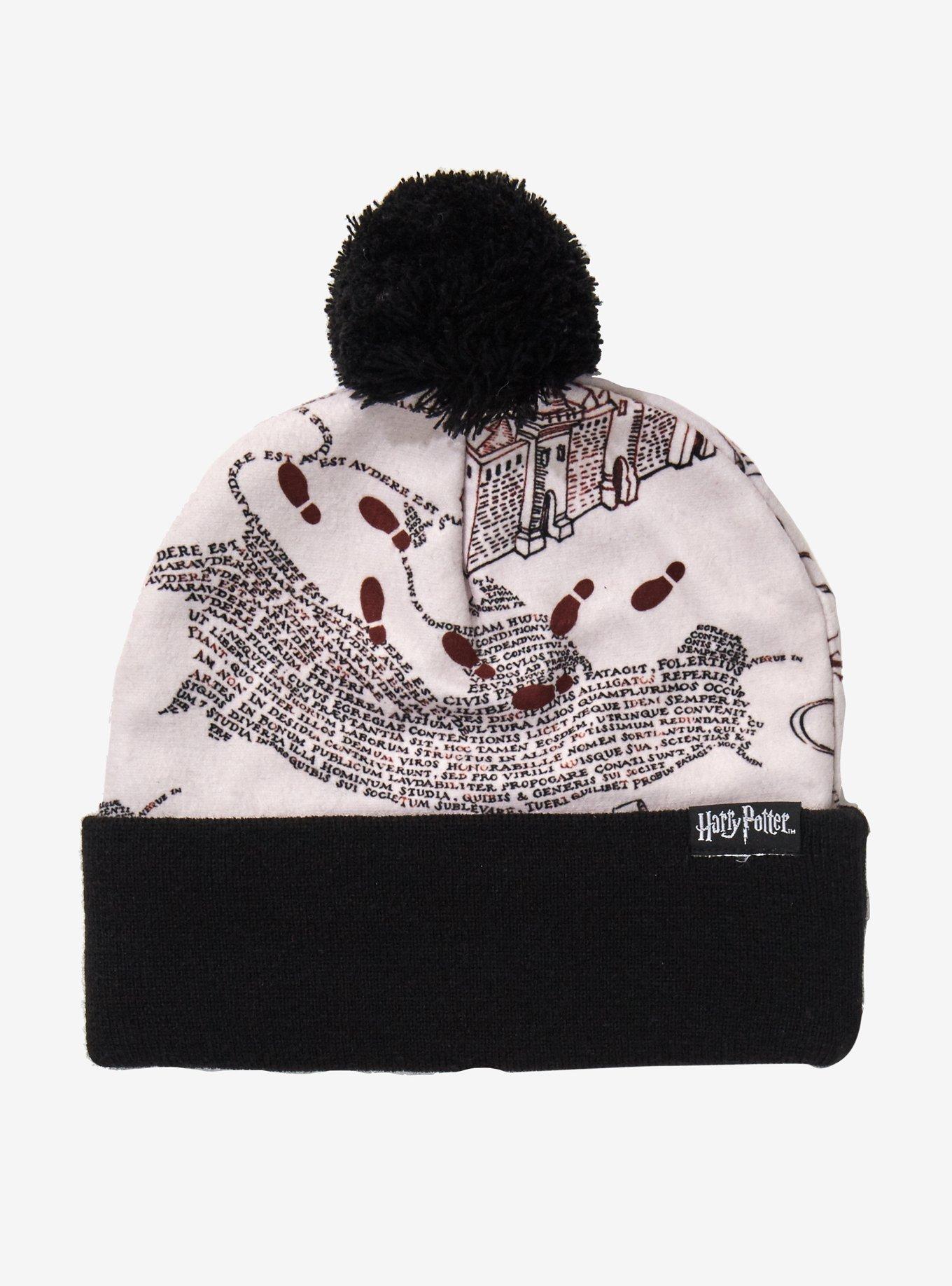 Harry Potter Marauder's Map Watchman Pom Beanie, , alternate