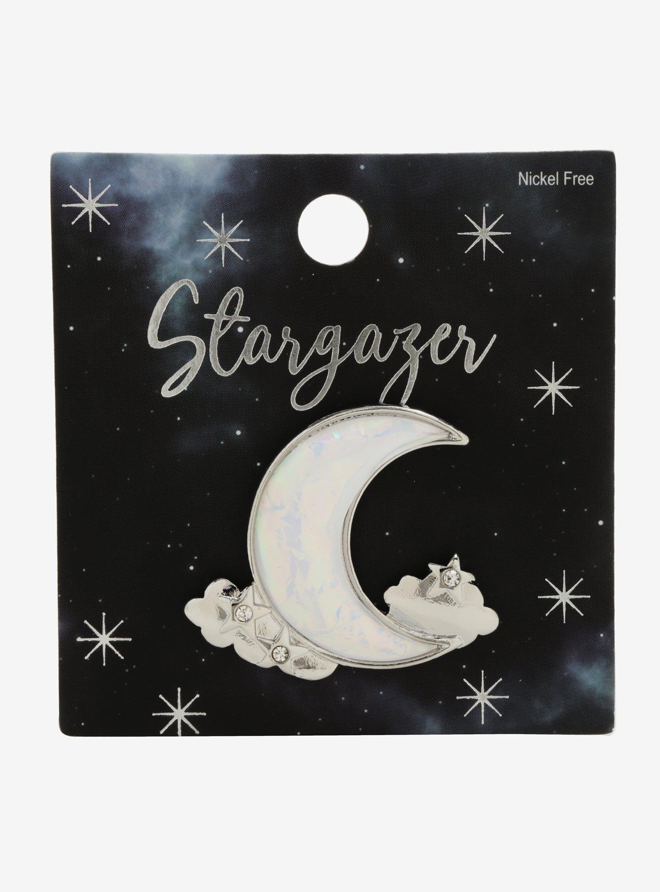 Opal Moon Cloud Enamel Pin, , alternate