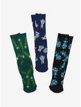 Rick and Morty Allover Print Pickle Tiny Teddy Rick Crew Sock Set - BoxLunch Exclusive, , alternate