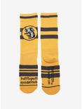 Harry Potter Hufflepuff Quidditch Mesh Crew Socks - BoxLunch Exclusive, , alternate