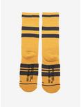 Harry Potter Hufflepuff Quidditch Mesh Crew Socks - BoxLunch Exclusive, , alternate