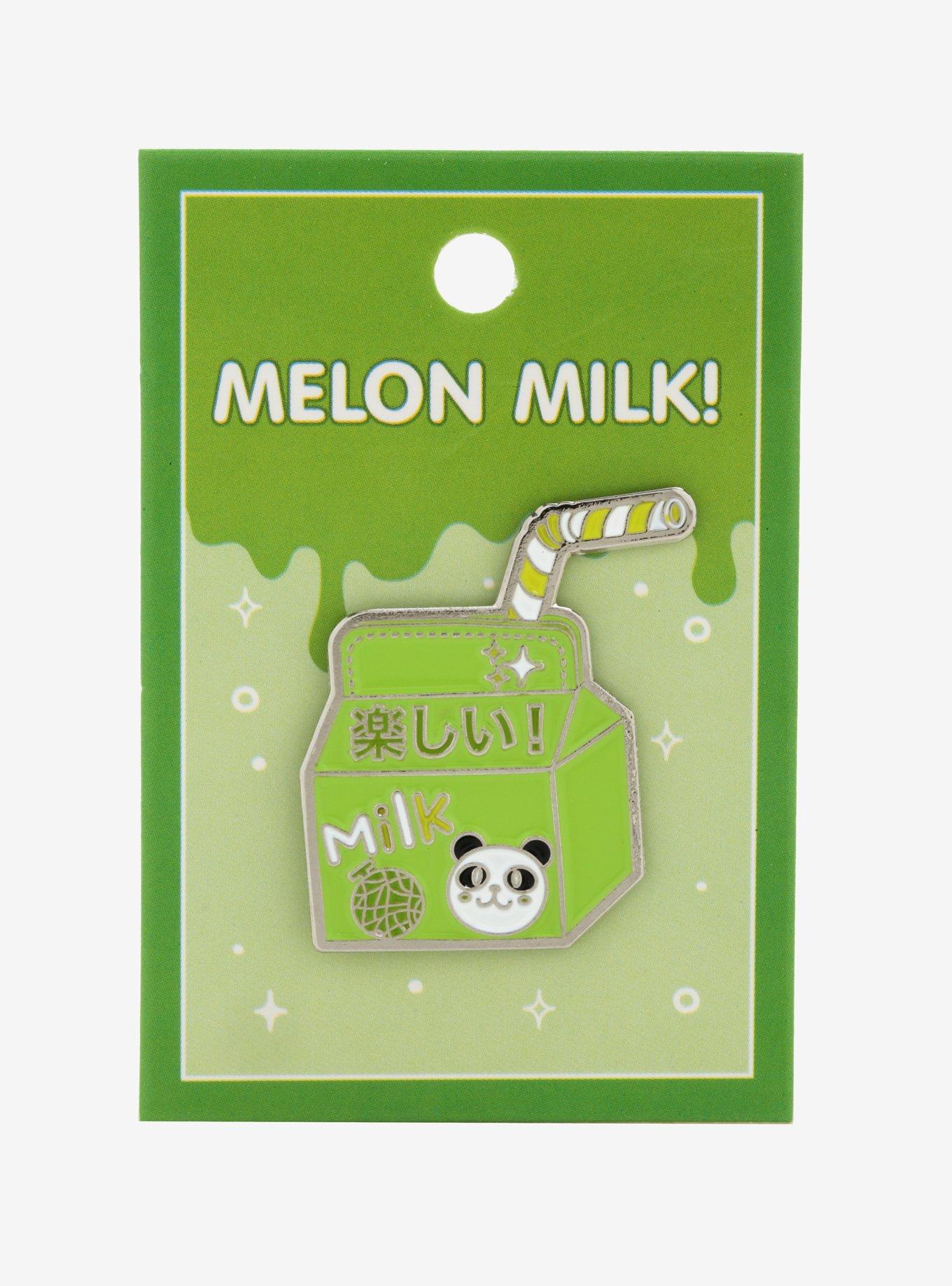 Melon Milk Panda Enamel Pin, , alternate